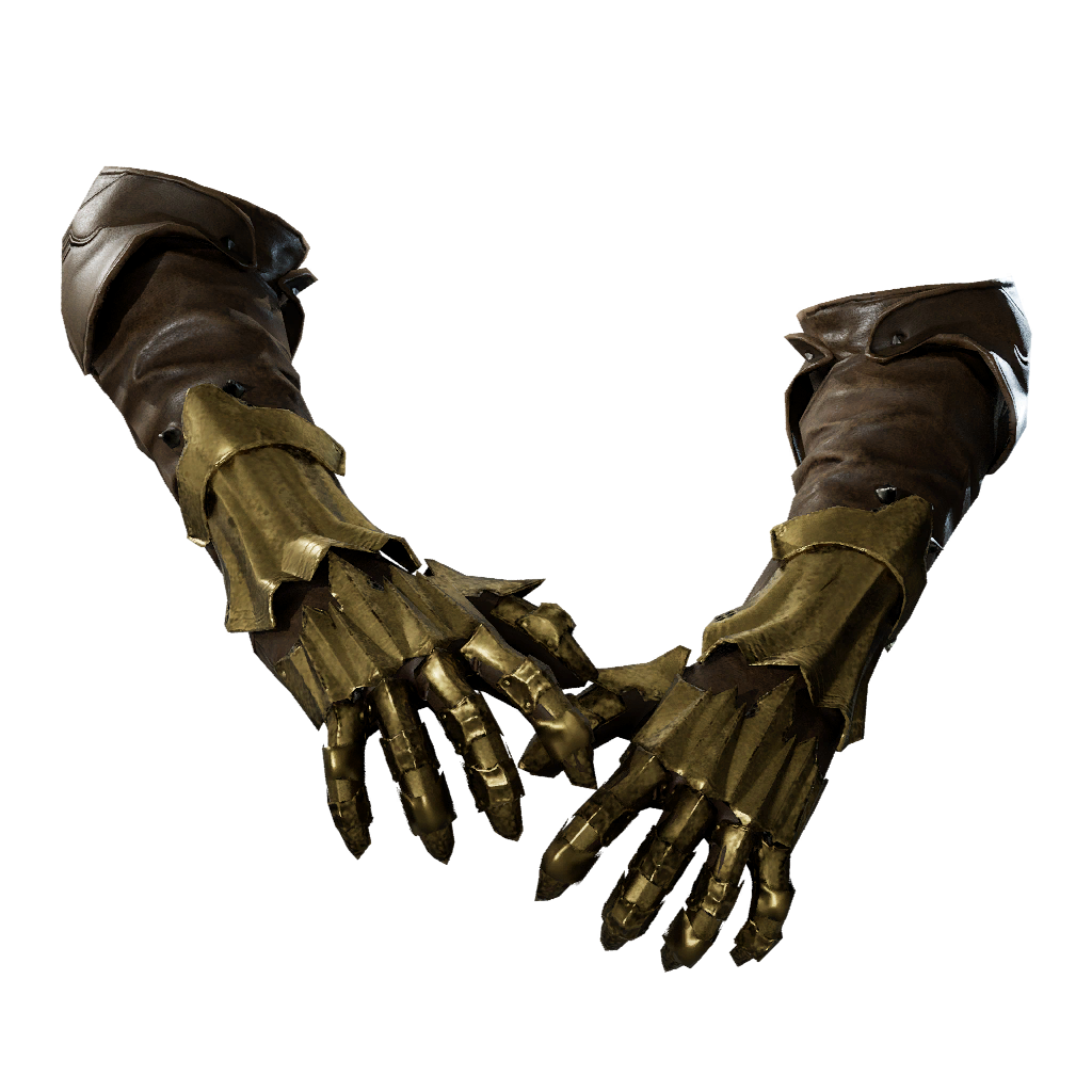 Bluescale Gilded Gauntlets