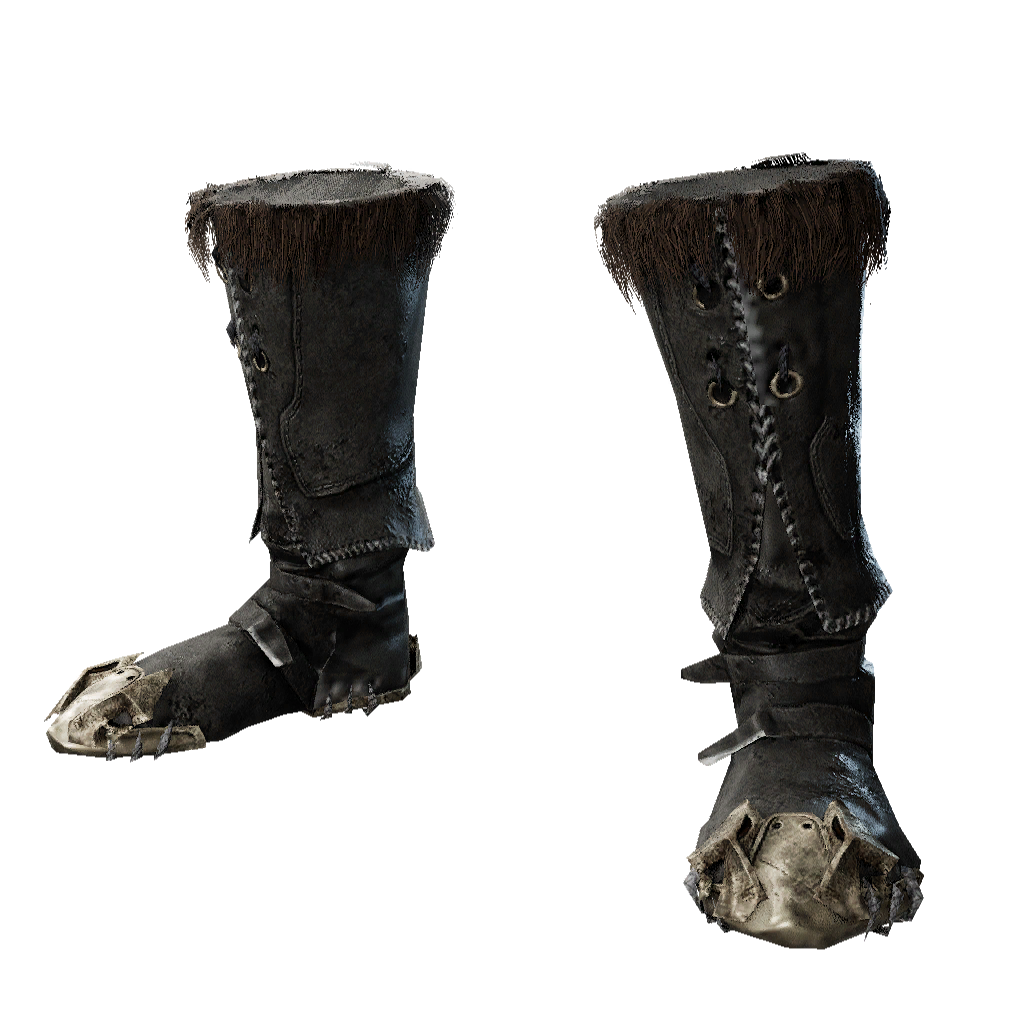 White Wolf Bone Boots