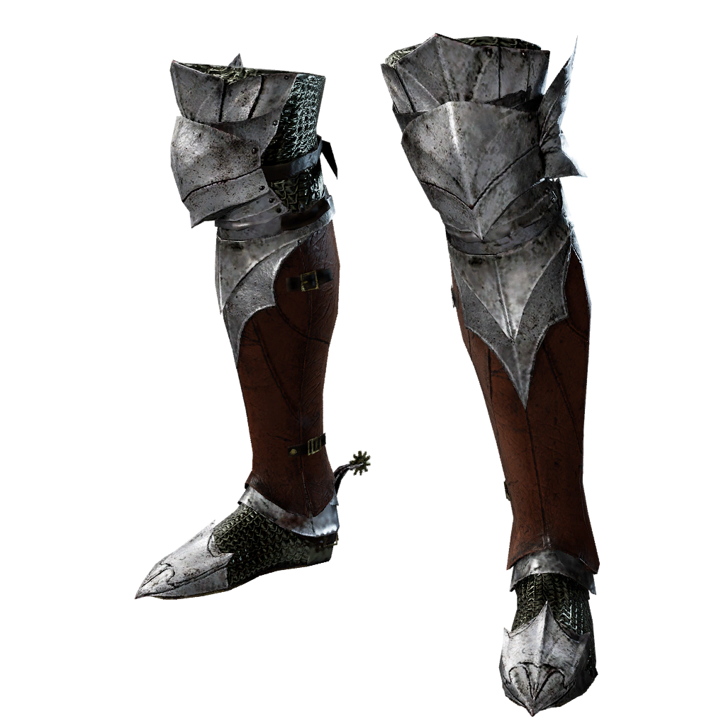 Crimson Chain Jagged Boots